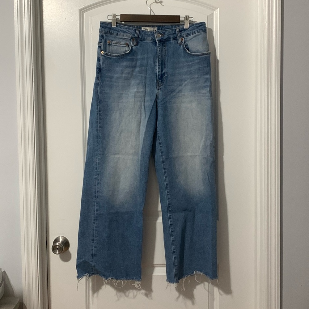 Zara Jeans High-Waisted Culottes